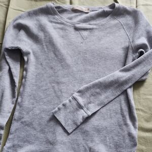 Faded Glory Light Gray Thermal Top